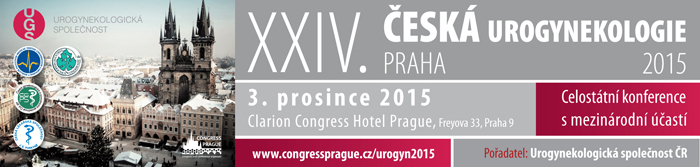 Celostátní konference s mezinárodní účastí XXIV. česká urogynekologie 2015