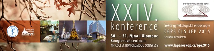 XXIV. konference  Sekce gynekologické endoskopie  ČGPS ČLS JEP 2015