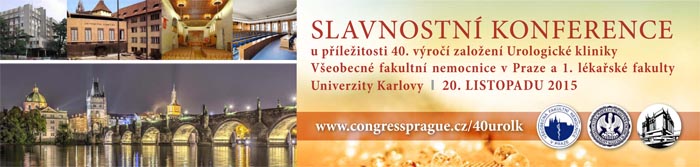 Slavnostní konference u příležitosti <br />40. výročí založení <br /> Urologické kliniky VFN v Praze a <br />1. lékařské fakulty UK