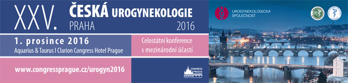 Celostátní konference s mezinárodní účastí XXV. česká urogynekologie 2016