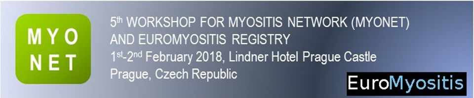 5th ANNUAL WORKSHOP FOR MYOSITIS NETWORK (MYONET) 2018